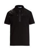 Givenchy Pvc-panel Cotton-piqu Polo Shirt