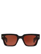 Jacques Marie Mage - Enzo Square Acetate Sunglasses - Womens - Dark Brown