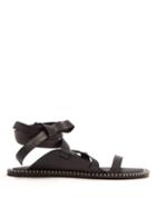 Matchesfashion.com Ann Demeulemeester - Strappy Leather Sandals - Mens - Black