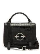 Jw Anderson Disc Patent-leather Satchel Bag