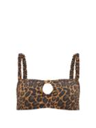 Matchesfashion.com Fisch - Carambole Keyhole-front Leopard-print Bikini Top - Womens - Leopard