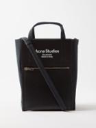 Acne Studios - Baker Out Small Nylon And Leather Tote Bag - Womens - Black