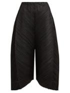 Matchesfashion.com Pleats Please Issey Miyake - Pleated Wide Leg Trousers - Womens - Black