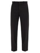 Matchesfashion.com Loewe - Wool-twill Slim-leg Trousers - Mens - Black