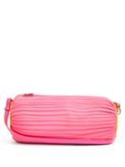 Loewe - Bracelet Pleated-leather Shoulder Bag - Womens - Pink Multi