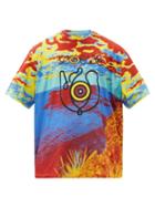 Matchesfashion.com Eye/loewe/nature - Digital-print Cotton-jersey T-shirt - Mens - Multi