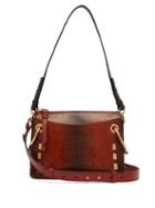 Matchesfashion.com Chlo - Roy Small Snake Effect Leather Shoulder Bag - Womens - Dark Brown