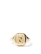 Matchesfashion.com Shay - Initial Diamond & 18kt Gold Pinky Ring (n-z) - Womens - Yellow Gold