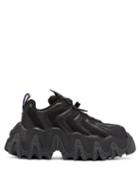 Matchesfashion.com Eytys - Halo Chunky Sole Leather Trainers - Womens - Black