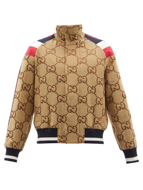 Gucci - Jumbo Gg-jacquard Canvas Jacket - Mens - Brown Multi