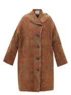 By Walid - Amira 19th Century Paisley-jacquard Wool Coat - Womens - Red Multi