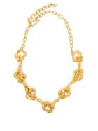Matchesfashion.com Sophia Kokosalaki - Agrifi Hooks Ii Gold Plated Silver Necklace - Womens - Gold