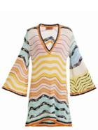 Missoni Mare Striped-waves Long-sleeved Dress