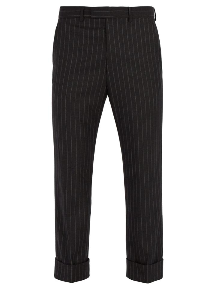 Gucci Striped Wool Trousers