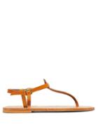 Matchesfashion.com K.jacques - Picon T Bar Leather Sandals - Womens - Tan