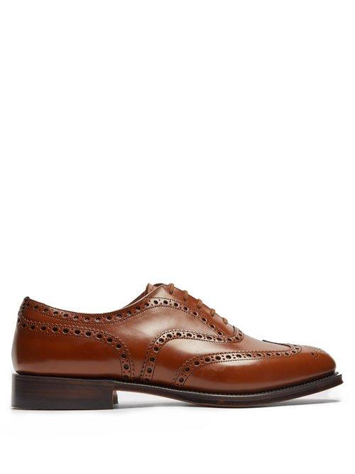 Matchesfashion.com Church's - Burwood Leather Brogues - Mens - Brown