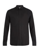 Saint Laurent Spread-collar Twill Shirt