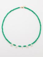 Roxanne First - Extra Agate, Mother Of Pearl & 14kt Gold Necklace - Womens - Multi