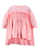Molly Goddard - Fraser Smocked Organdy Top - Womens - Pink
