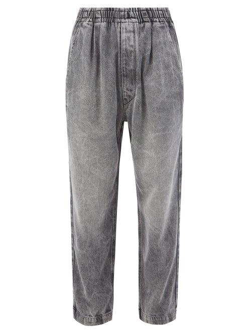Isabel Marant - Telino Elasticated Denim-effect Lyocell Trousers - Mens - Grey