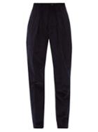 Matchesfashion.com Giuliva Heritage Collection - The Husband Cotton Corduroy Trousers - Womens - Navy