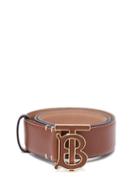 Matchesfashion.com Burberry - Tb-buckle Leather Belt - Womens - Tan