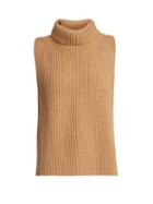 Matchesfashion.com Khaite - Lois Sleeveless Cashmere Sweater - Womens - Beige