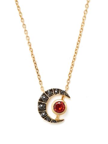 Ara Vartanian X Kate Moss Diamond, Garnet & Gold Necklace
