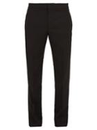 Saint Laurent Slim-leg Side-stripe Wool Tuxedo Trousers