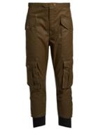 Matchesfashion.com Isabel Marant Toile - Dexter Cropped Coated Twill Trousers - Womens - Khaki