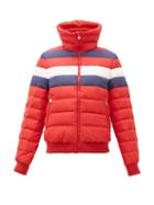 Matchesfashion.com Perfect Moment - Queenie Striped Down Filled Jacket - Womens - Red Multi