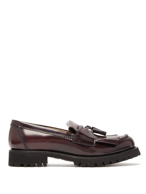 Matchesfashion.com Church's - Catrina Tassel Leather Loafers - Womens - Burgundy