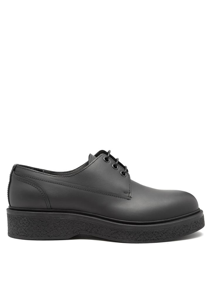 Lanvin Round-toe Leather Derby Shoes