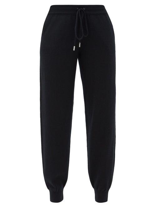 Matchesfashion.com Johnston's Of Elgin - Josephine Cashmere Track Pants - Womens - Black
