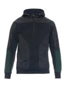 Tim Coppens Leather And Nylon Lightweight Hooded Sweater
