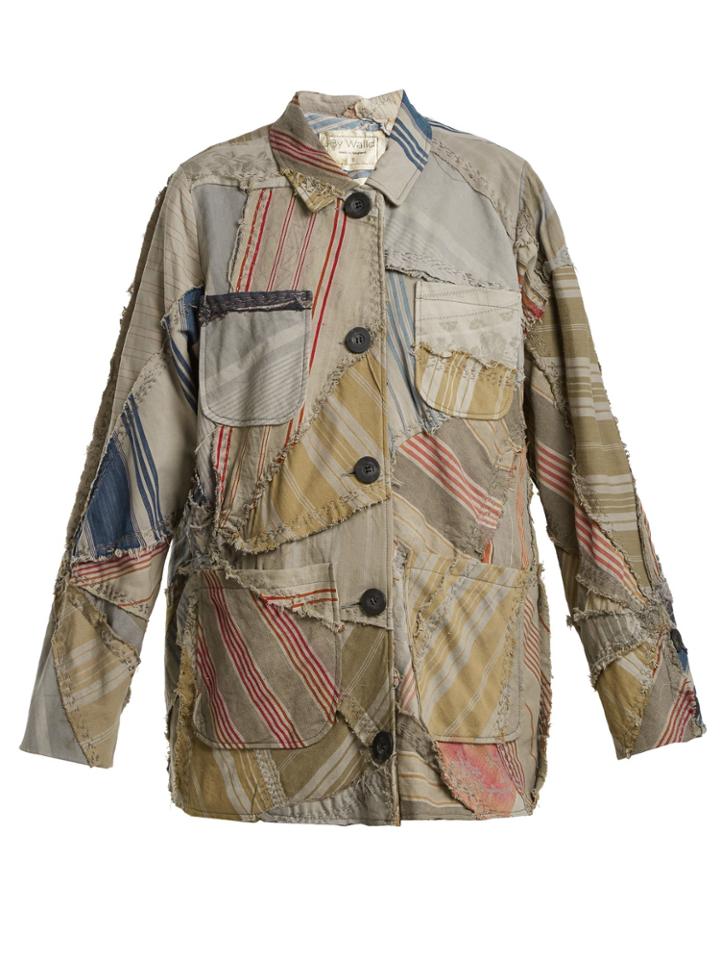 By Walid Linda 19th-century Patchwork Linen Jacket