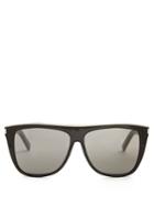 Saint Laurent Combi Flat-top Acetate Sunglasses