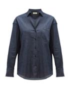 Matchesfashion.com Weekend Max Mara - Nastro Shirt - Womens - Navy