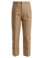 Marni Straight-leg Cropped Cotton Trousers