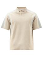 Matchesfashion.com Jacquemus - Bl Ribbed Cotton-blend Polo Shirt - Mens - Beige