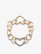 Yvonne Lon - Heart 9kt White & Yellow Gold Bracelet - Womens - Multi