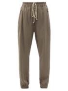 Matchesfashion.com Rick Owens - Drawstring Cady Trousers - Womens - Grey