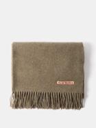 Acne Studios - Canada New Fringed Wool Scarf - Mens - Khaki