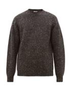 Matchesfashion.com The Row - Ezra Camel Blend Sweater - Mens - Dark Grey