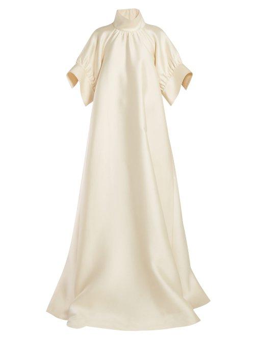 Matchesfashion.com The Row - Alba Mikado Silk Gown - Womens - Ivory