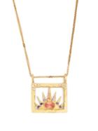 Matchesfashion.com Orit Elhanati - Miami 18kt Gold, Diamond & Sapphire Necklace - Womens - Gold