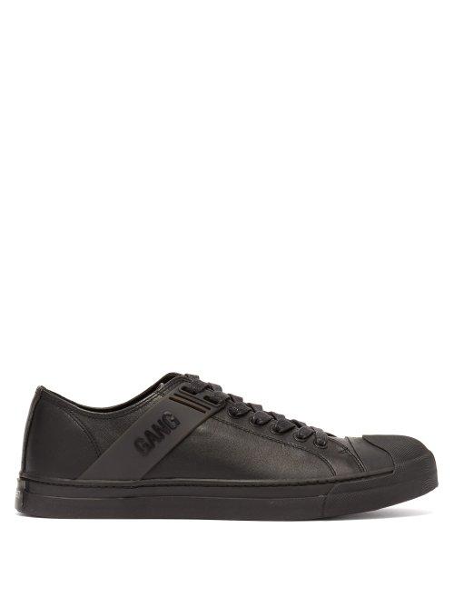 Matchesfashion.com Neil Barrett - Gang Low Top Leather Trainers - Mens - Black