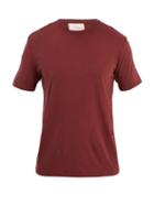 Matchesfashion.com Solid & Striped - Classic Cotton T Shirt - Mens - Burgundy