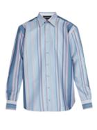 Matchesfashion.com Ribeyron - Blurred Stripe Print Shirt - Mens - Multi