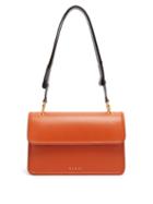 Matchesfashion.com Marni - Beat Colour Block Leather Shoulder Bag - Womens - Orange Multi